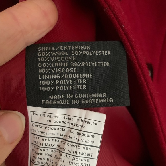 Via Spiga red wool new flare coat - Picture 6 of 6